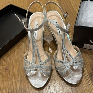 Nina silver heels